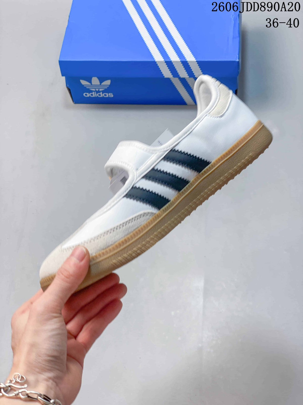 adidas Samba Jane Mary Jane Sneakers White JR1402