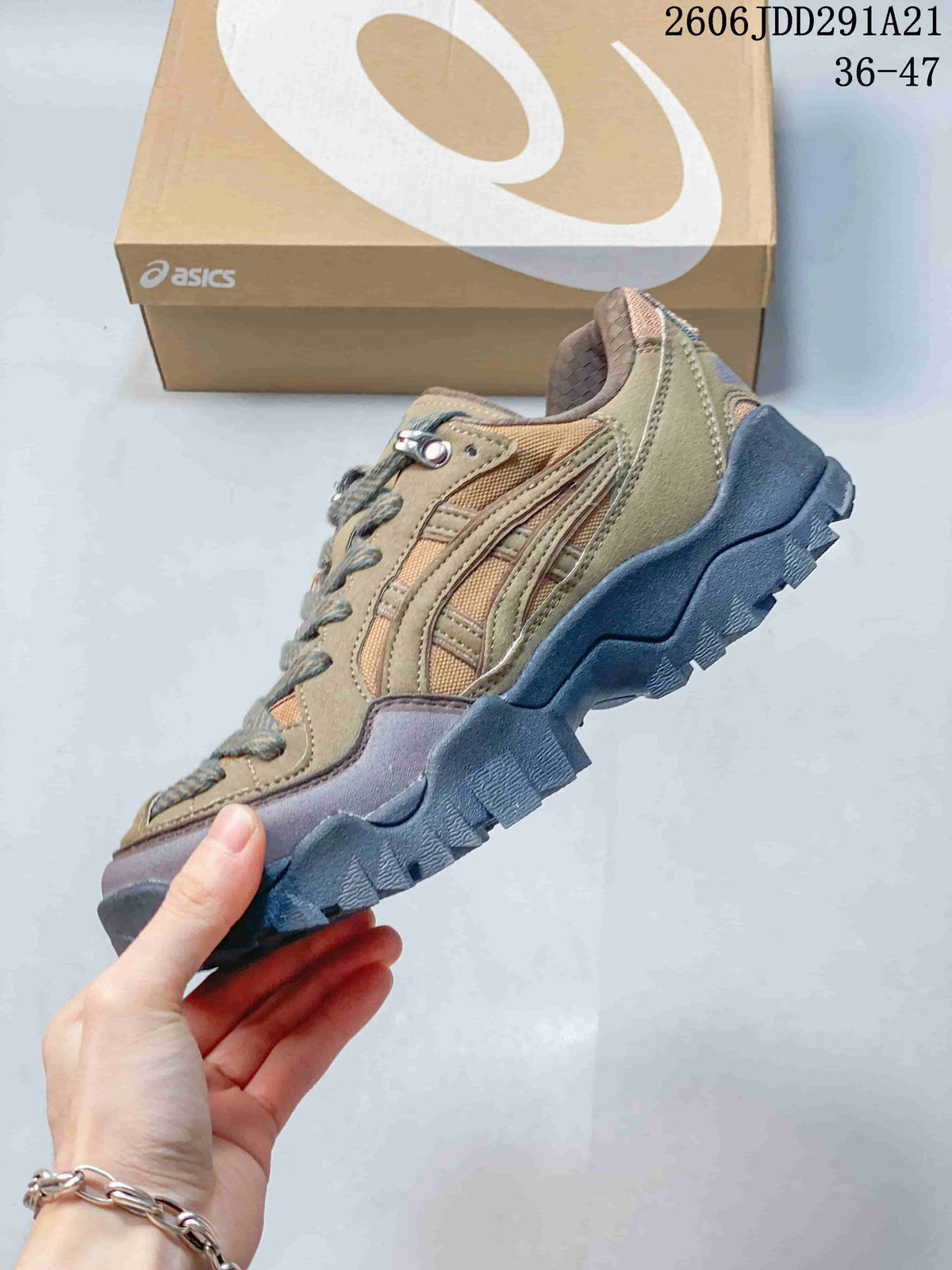 ASICS GEL-PICKAX Trail Sneakers in Olive and Rust