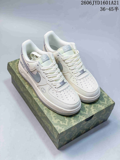 Nike Air Force 1 '07 Low White and Gray Sneakers