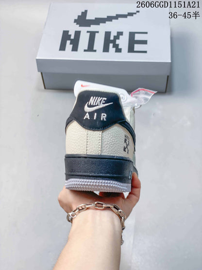 Nike Air Force 1 Low Sneakers in Mint Green and Off-White