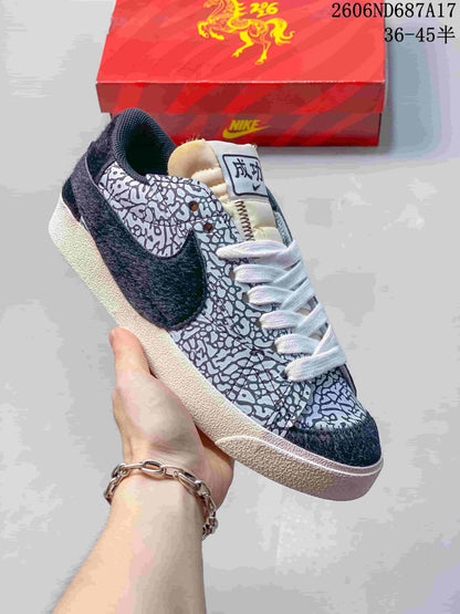Nike Court Royale AC Low-Top Sneakers, Patterned Swoosh