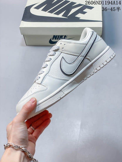 Nike Dunk Low Retro DIY White and Navy Sneakers