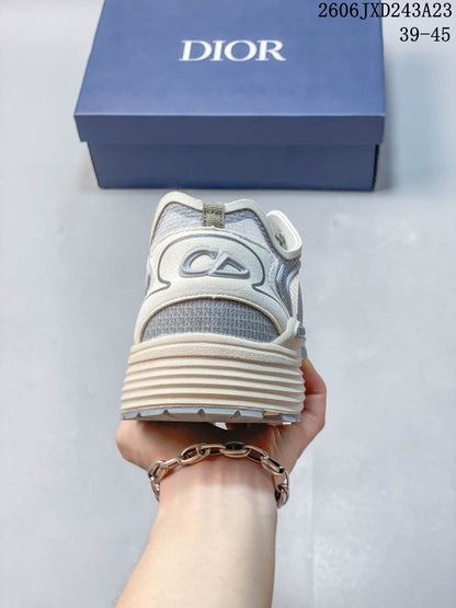 Dior B30 Countdown Low-Top Sneakers in Gray