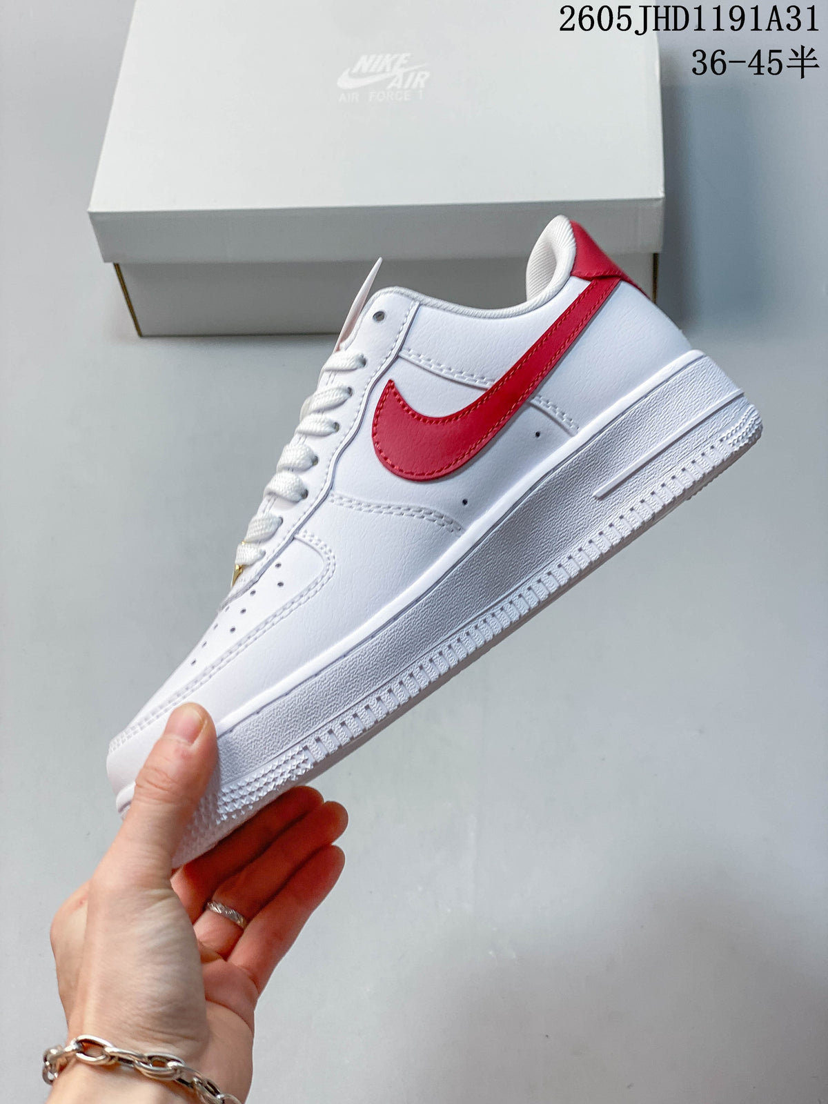 Nike Air Force 1 Low White Red Sneakers
