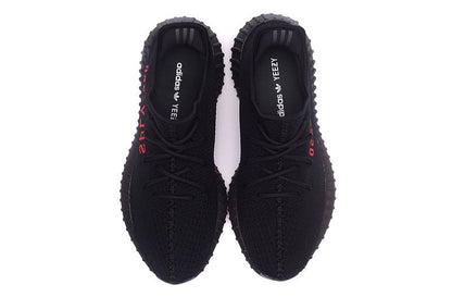 Yeezy 350 V2 Black Knit Low-Top Sneakers