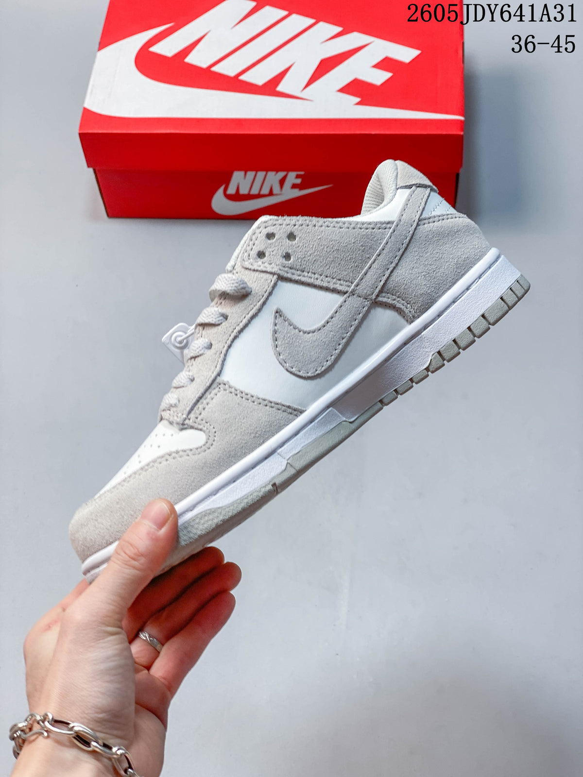 Nike SB Dunk Low Sneakers White and Grey IB4417-105