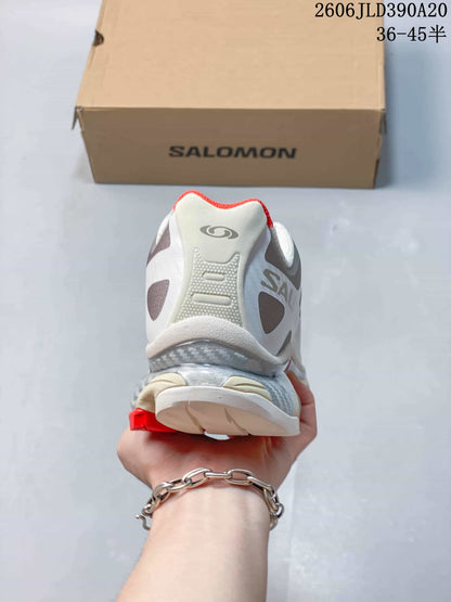 Salomon XT-4 OG GORE-TEX Trail Running Shoes, White Gray Red