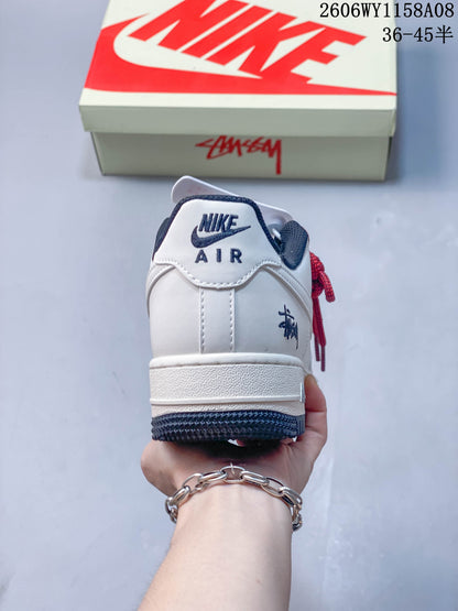 Nike Air Force 1 '07 Low Stüssy Nebula Gray Sneakers