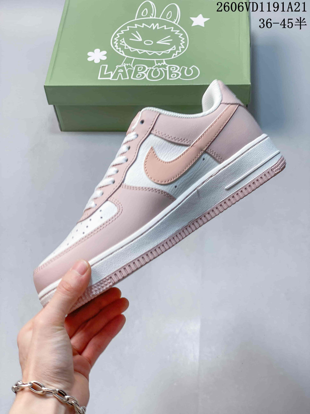 Nike Air Force 1 Low '07 x Labubu Pink White Sneakers