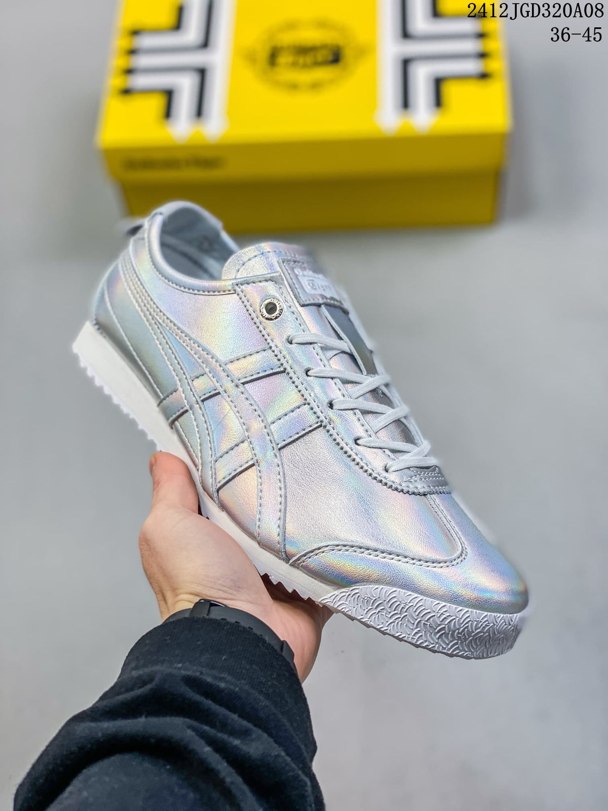 Onitsuka Tiger Mexico 66 SD Low-Top Sneakers, Iridescent Silver