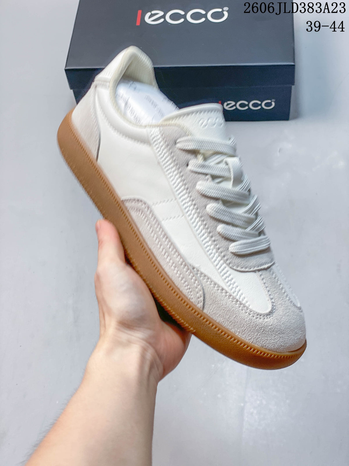 ECCO Men's Retro Panel Lace-Up Sneakers