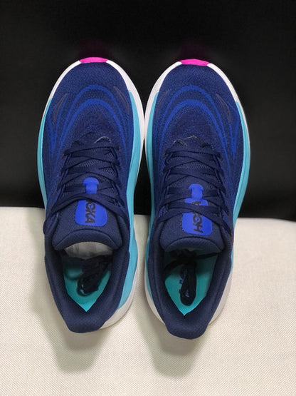 HOKA Arahi 8 Running Shoes, Navy Blue and Aqua