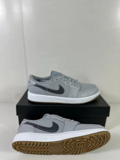 Side and outsole view showing the low-top profile, white midsole, and patterned gum traction sole.