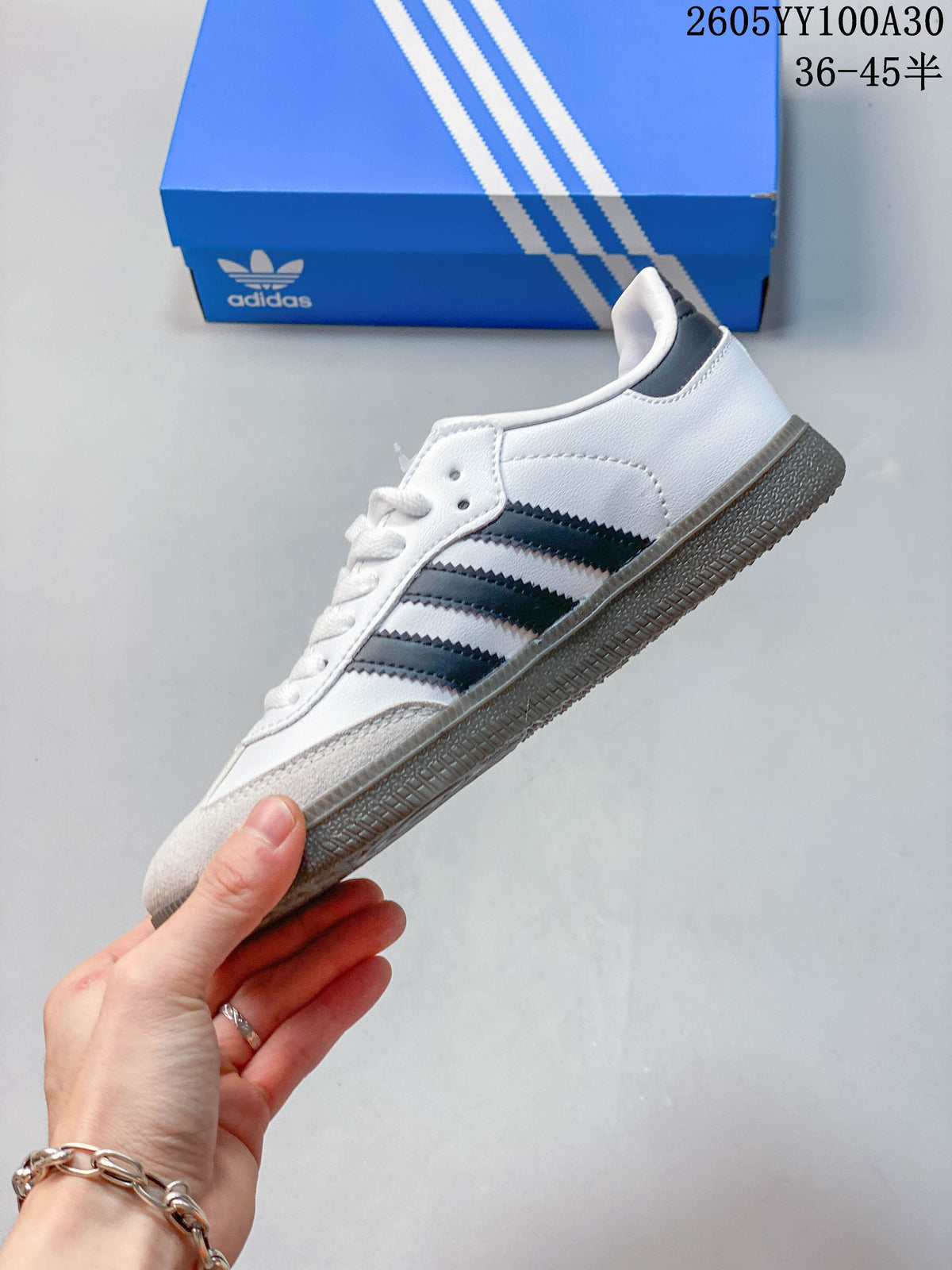 Adidas Originals Samba OG White and Black Sneakers