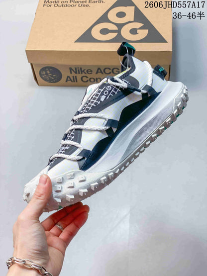Nike ACG Mountain Fly Trail Sneakers White Black Aqua