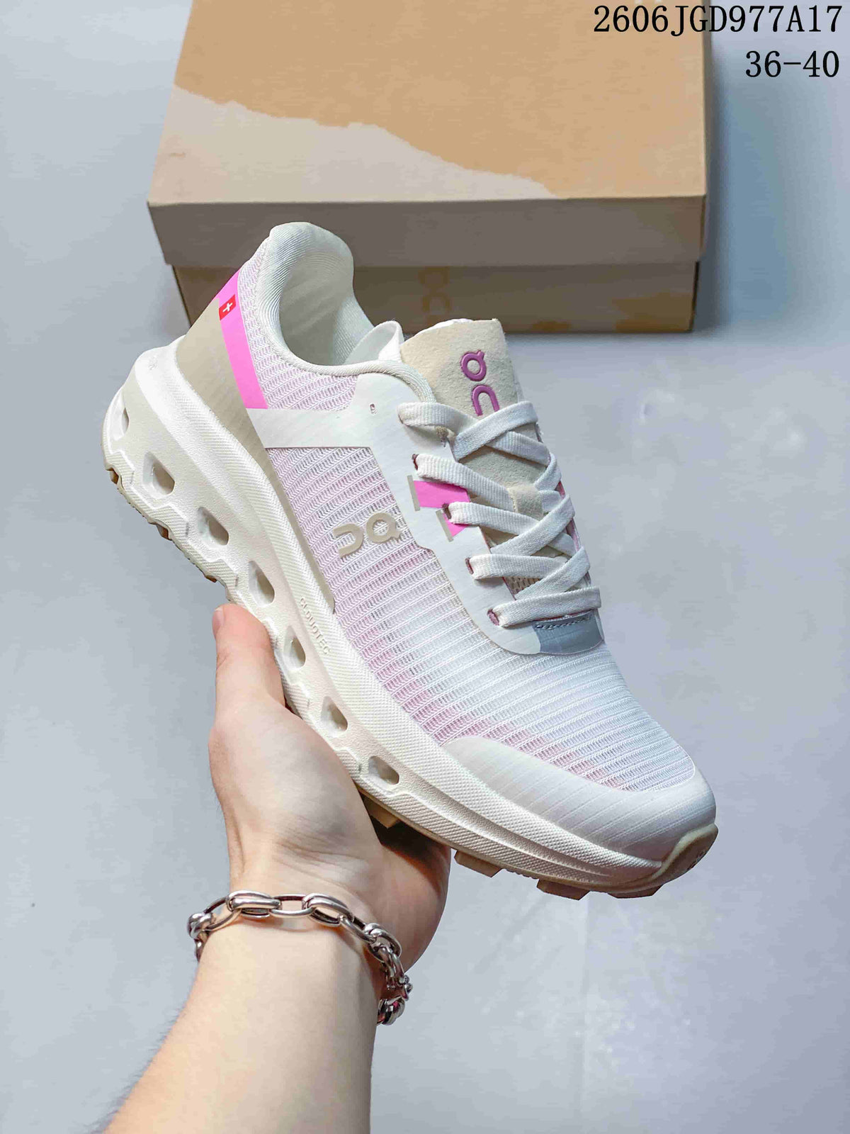 On Cloudvista 2 Trail Running Shoes, White and Pink