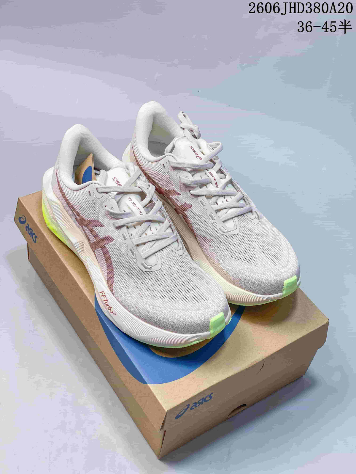 ASICS NOVABLAST 6 Running Shoes, White Pink 1012C008-405