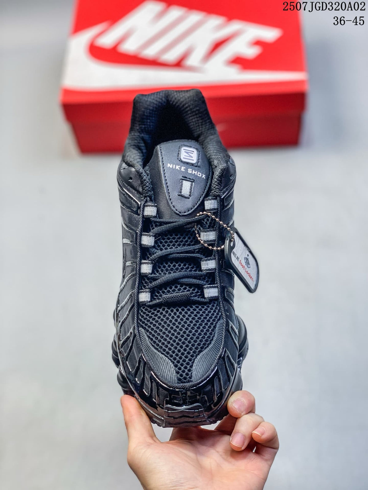 Nike Shox TL Black Mesh Sneakers
