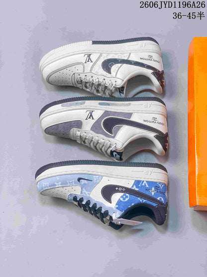 Nike Air Force 1 Low Monogram Print Sneakers