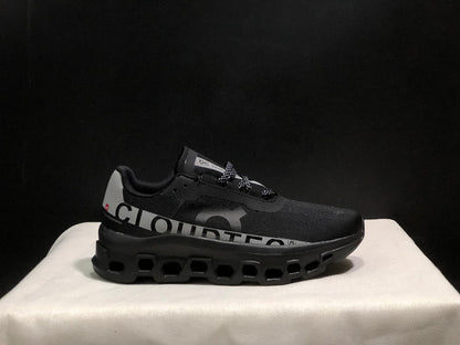 On Cloud X Sneakers in Black and Silver