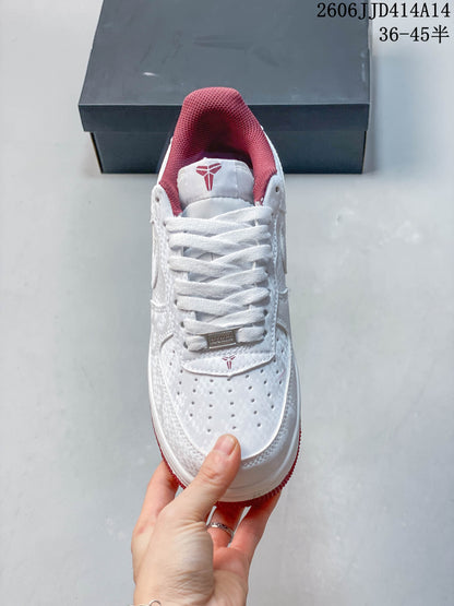 Nike Air Force 1 '07 Low White and Red Sneakers