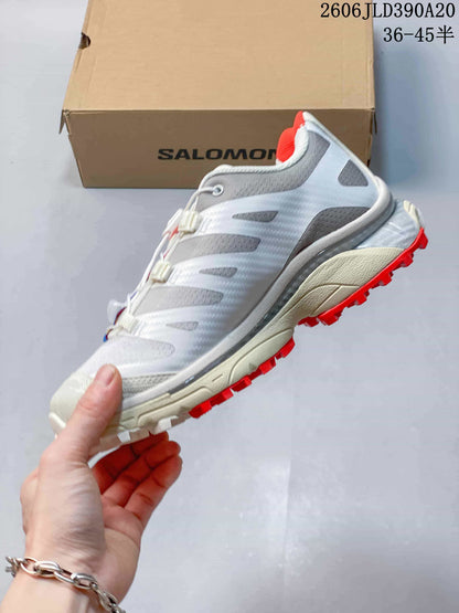 Salomon XT-4 OG GORE-TEX Trail Running Shoes, White Gray Red