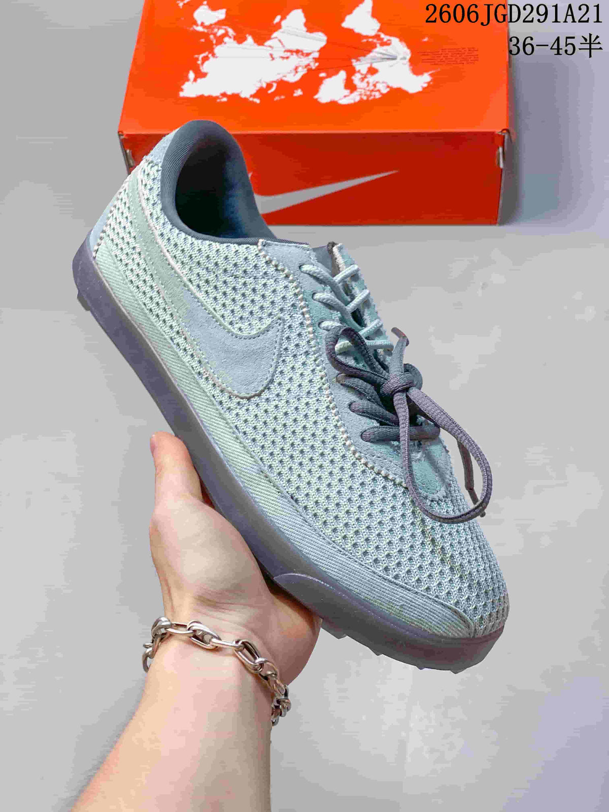 Nike Astrograbber Leather Low-Top Sneakers in Light Blue