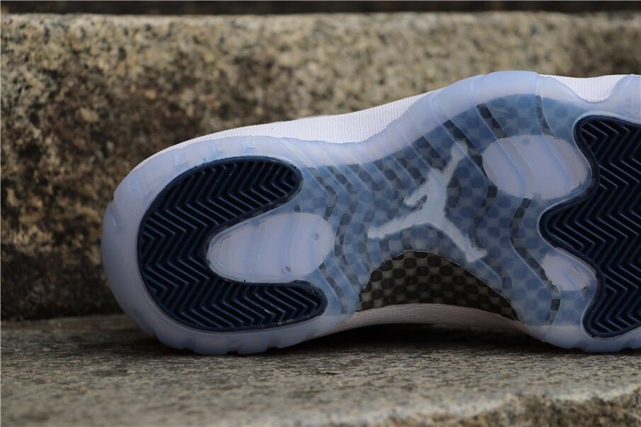 Bottom view showing the translucent outsole and contrasting traction sections.