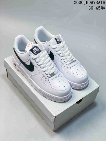 Nike Air Force 1 Low White and Black Sneakers 611270