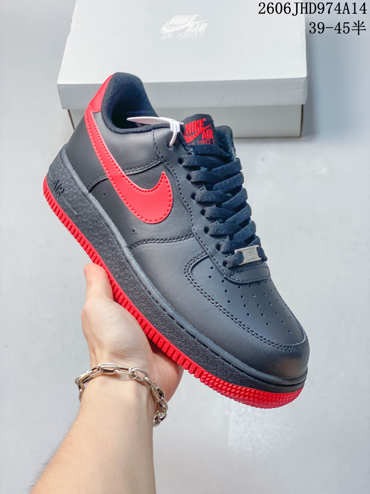 Nike Air Force 1 Low Dark Navy and Red Sneakers