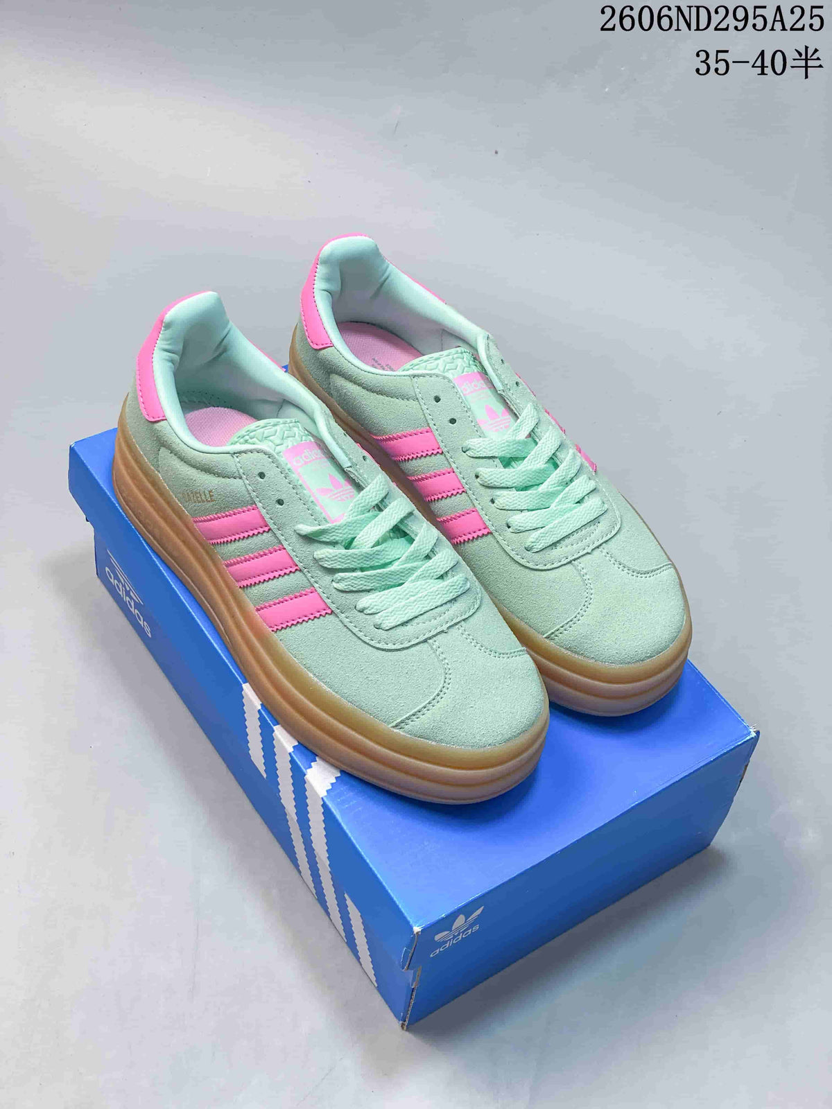 Adidas Originals Gazelle Bold W Platform Sneakers Mint Pink