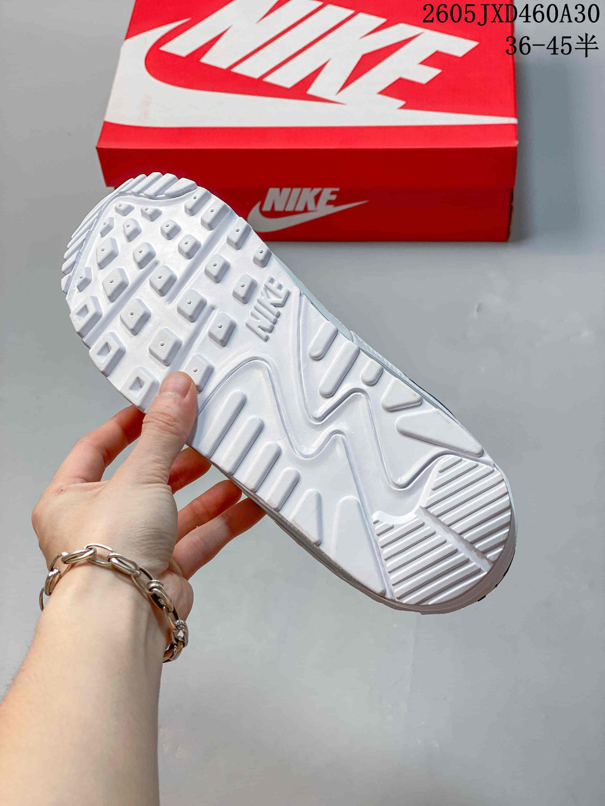 Nike Air Max 90 White and Blue Retro Sneakers