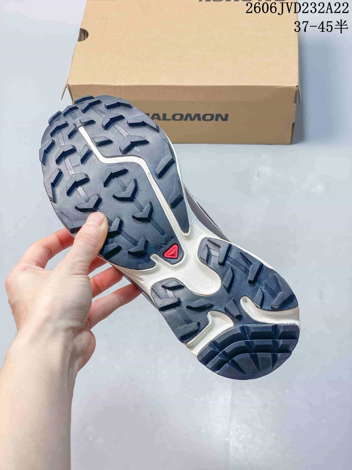 Salomon XT-6 Trail Running Shoes in Brown and Gray