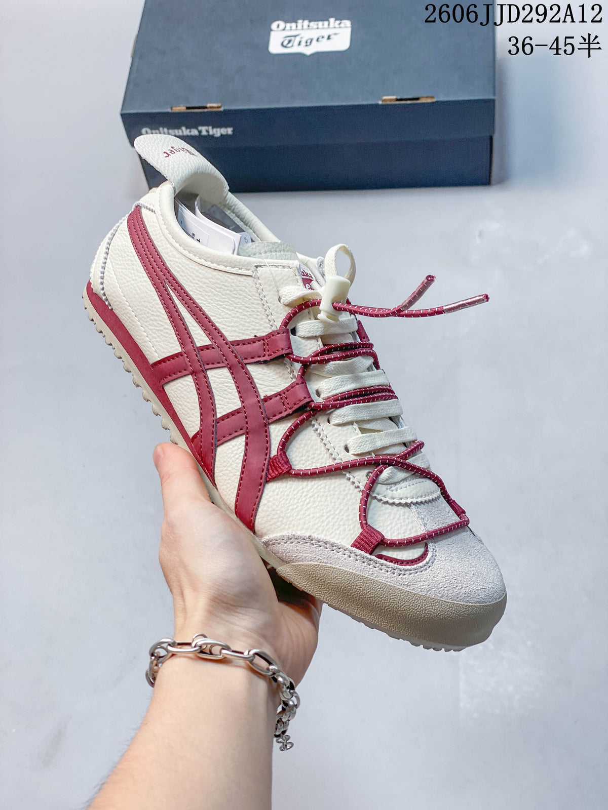 Onitsuka Tiger Mexico 66 Deluxe Sneakers, White with Color Accents