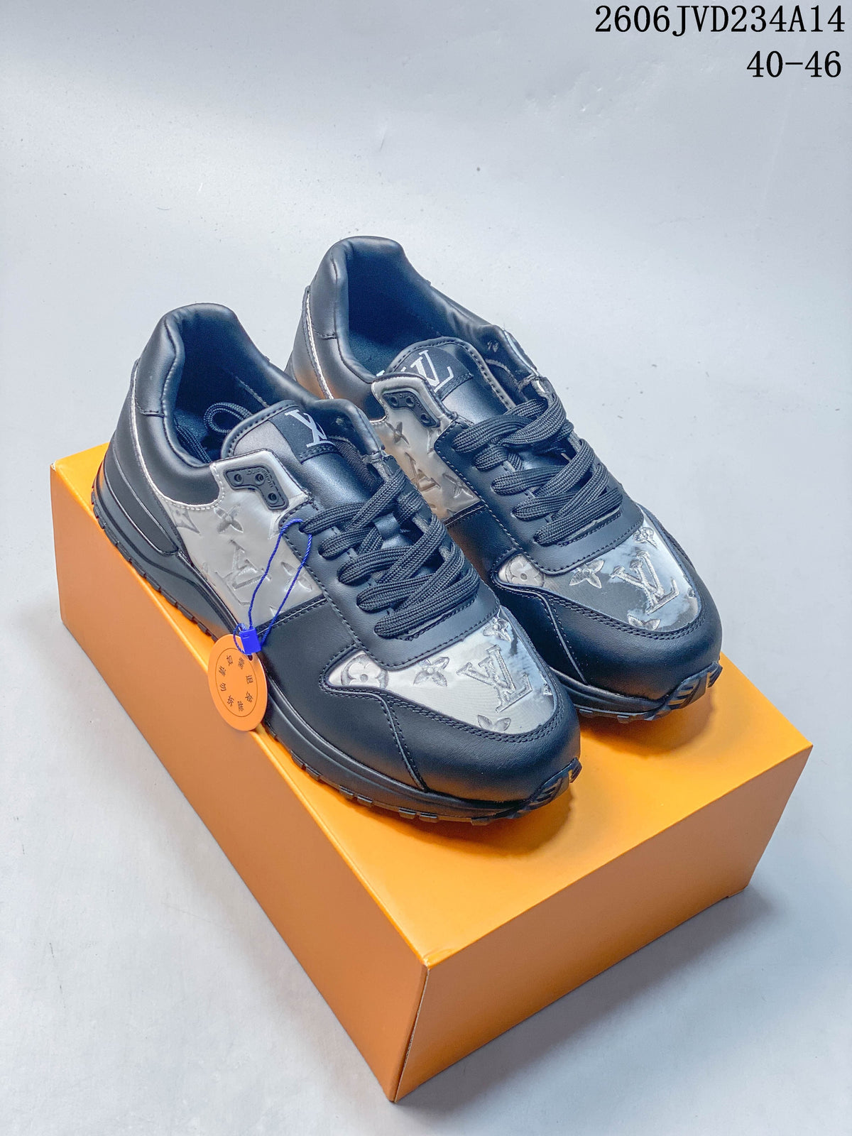 Louis Vuitton Run Away Low-Top Sneakers in Gray