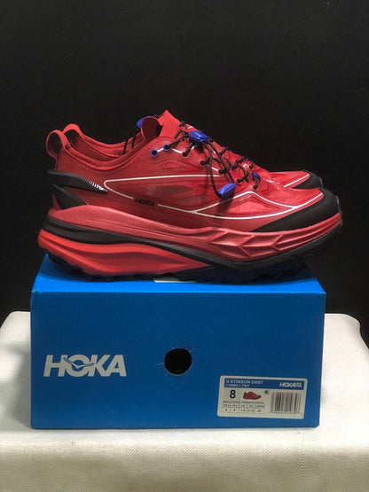 HOKA Stinson One 7 Trail Sneakers in Red