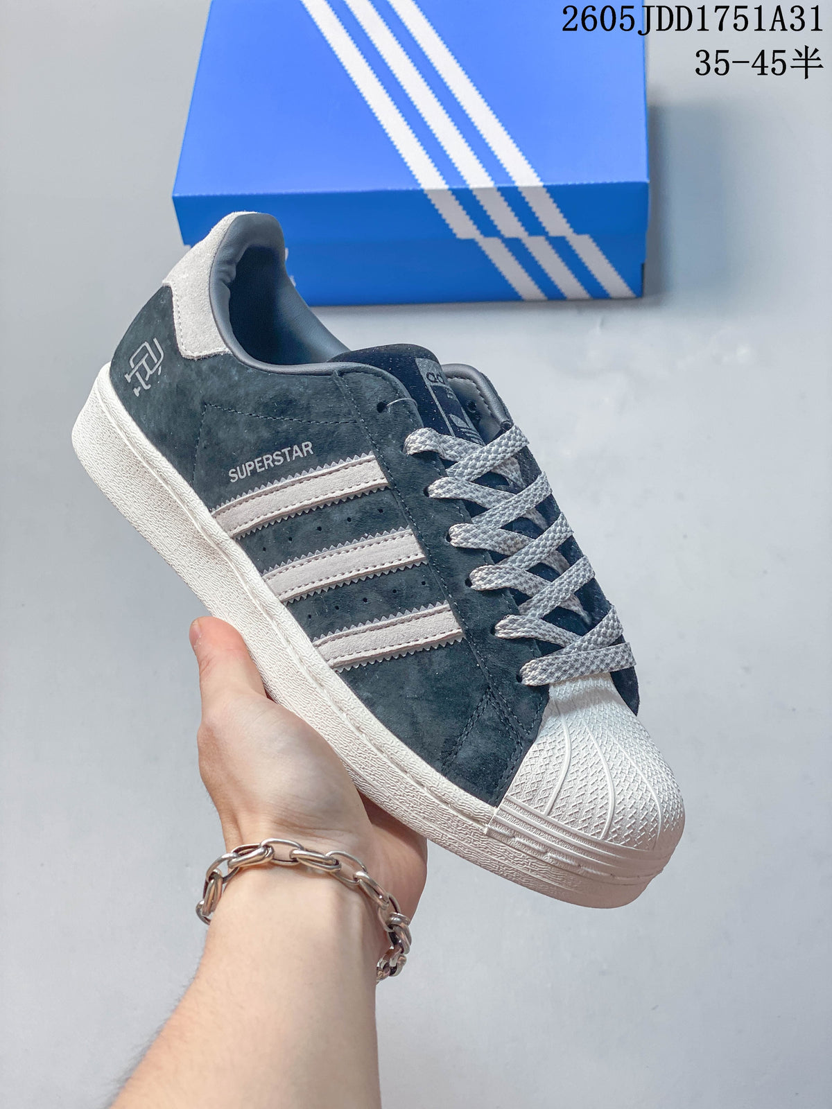 Adidas Superstar Shell-Toe Sneakers in Mixed Colors