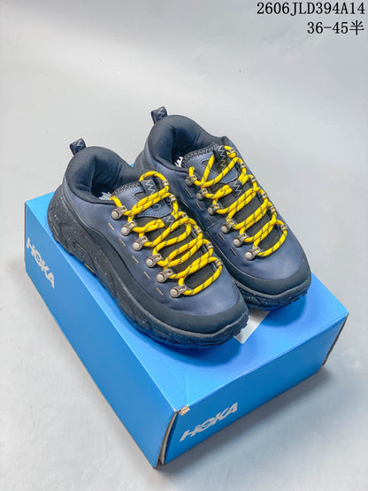 HOKA Tor Summit Low-Top Shoes in Blue and Yellow