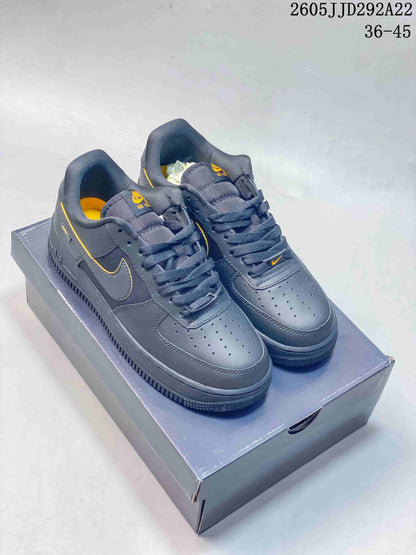 Nike Air Force 1 Low Shadow-Style Sneakers in Charcoal