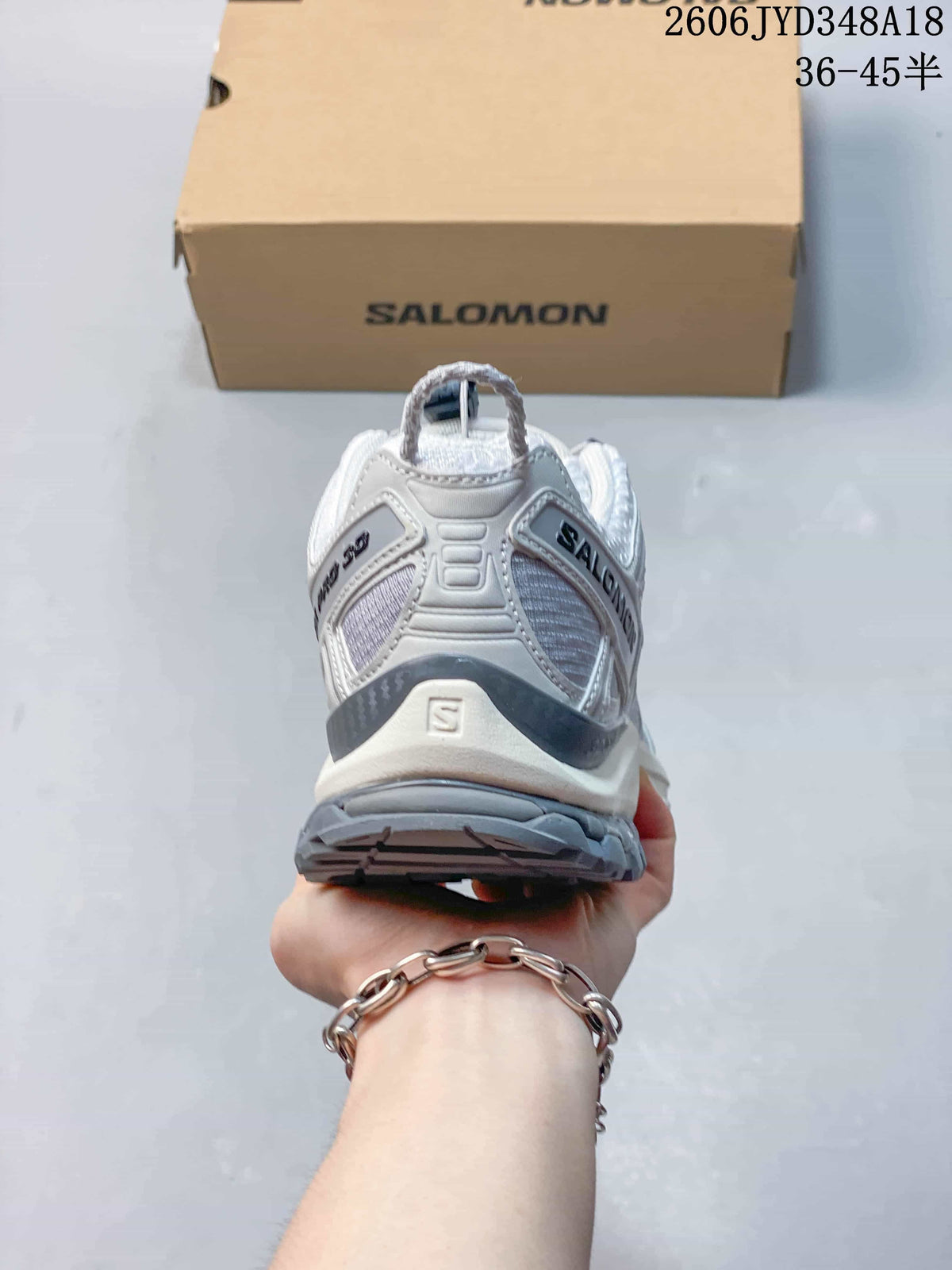 Salomon XT-3D Trail Running Shoes in White and Gray