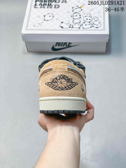 Nike Air Jordan 1 Low Panda Land Sneakers
