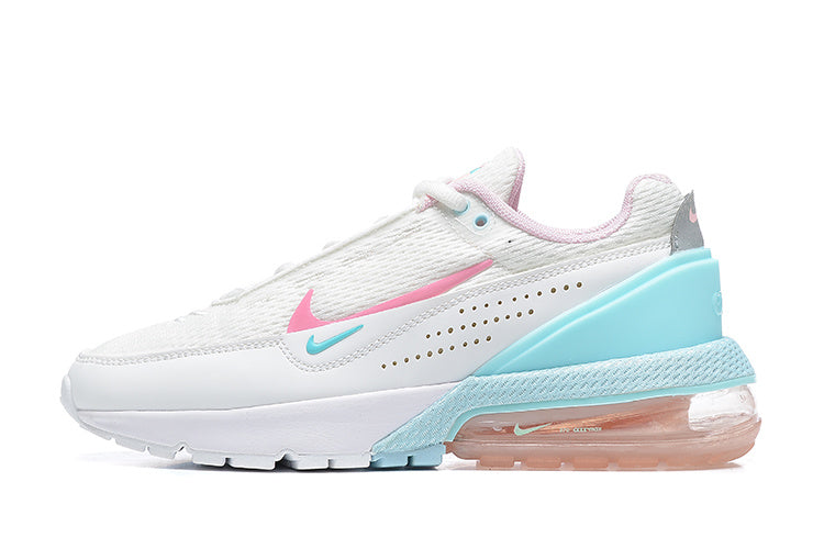 Nike Air Max 270 White and Aqua Pink Sneakers