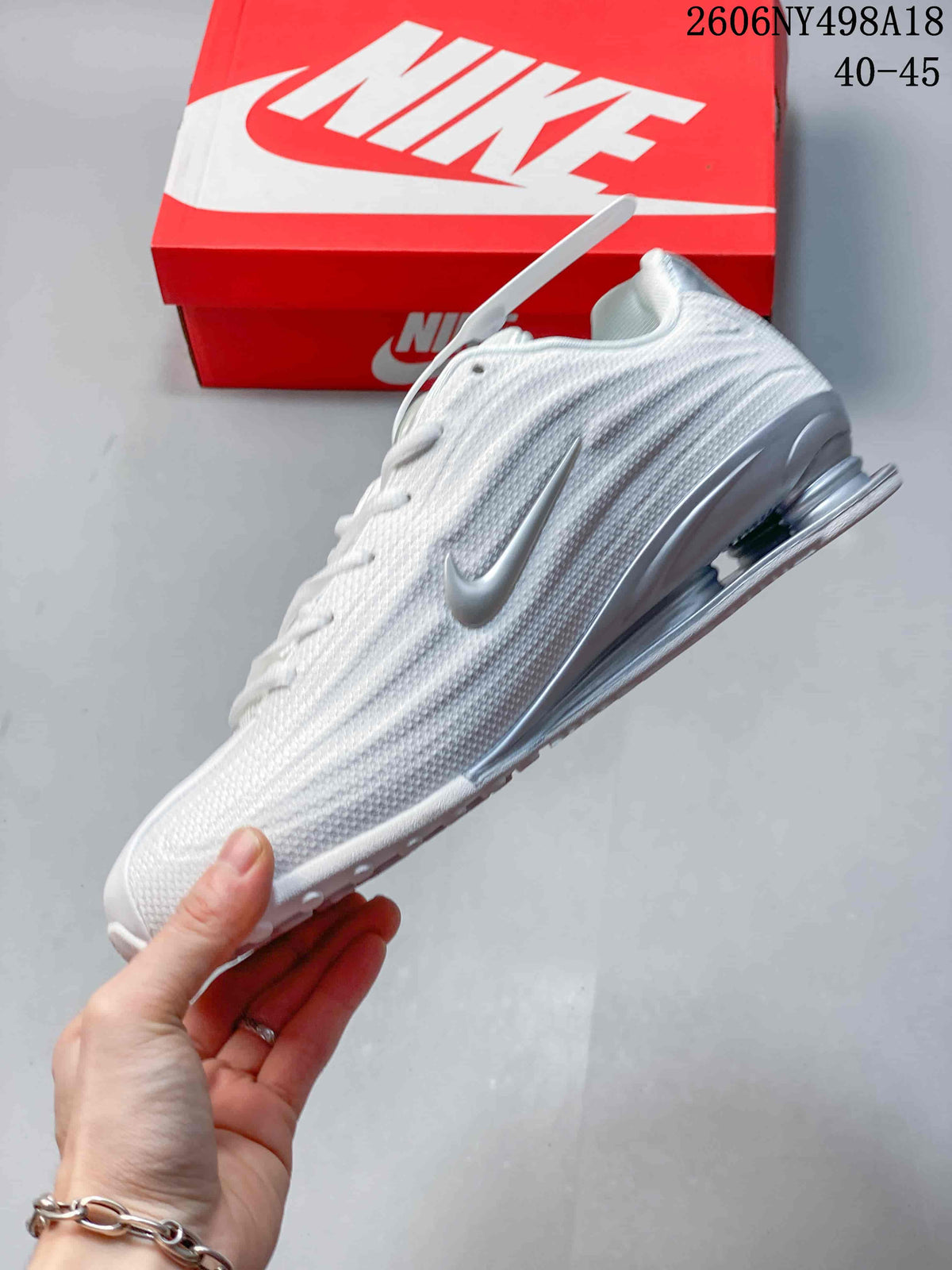 Nike Shox TL Men's Sneakers White Silver