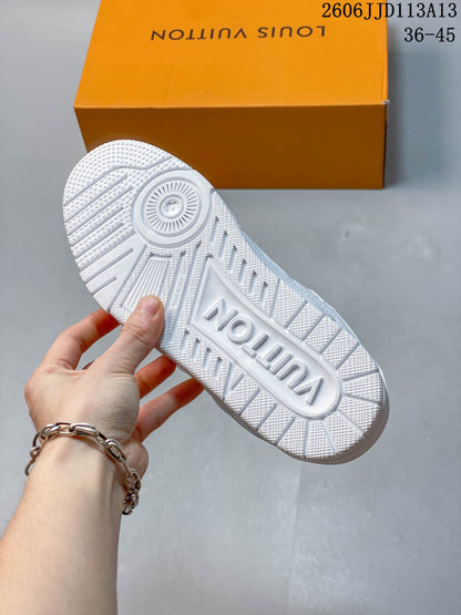 Louis Vuitton LV Trainer White Low-Top Sneakers