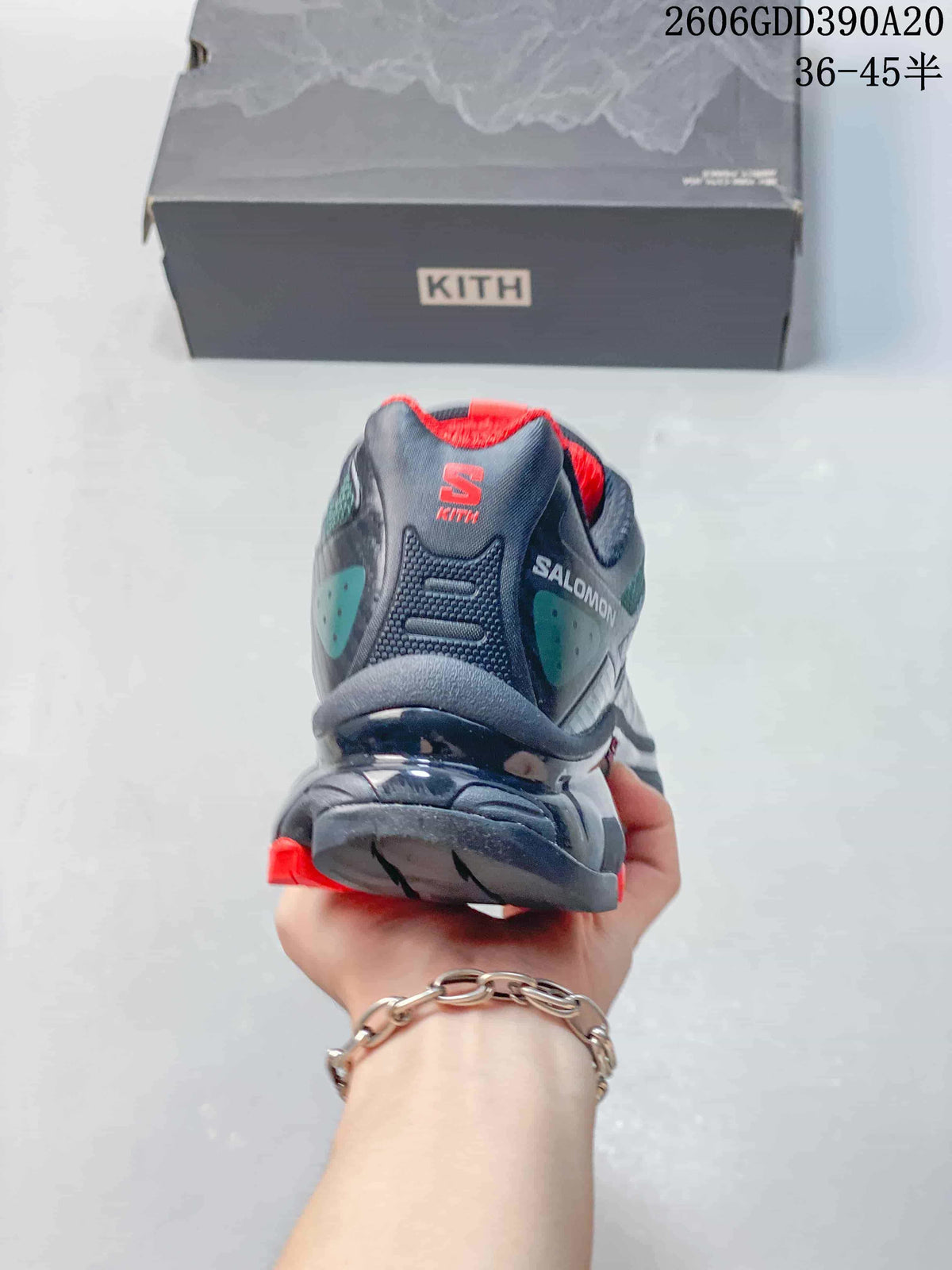 Salomon XT-4K Kith Trail Running Shoes, Navy and Red