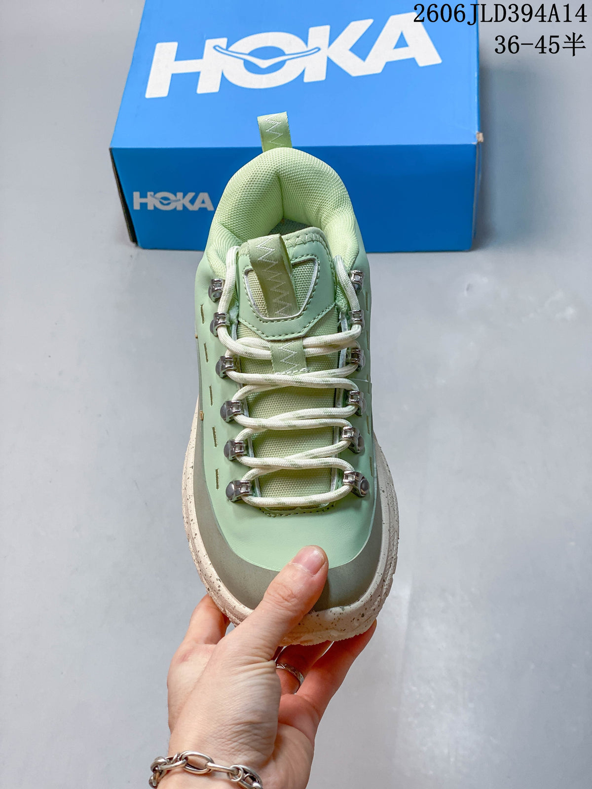 HOKA Tor Summit Low-Top Sneakers in Mint Green