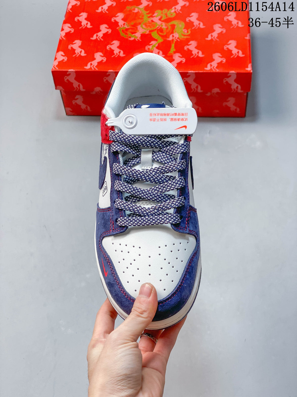 Nike SB Dunk Low Anniversary Sneakers Red White Blue FC1688-257