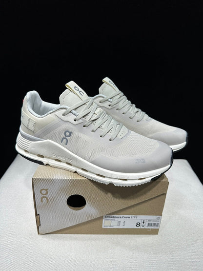 On Cloudnova Form 2 Sneakers in Cream Ivory