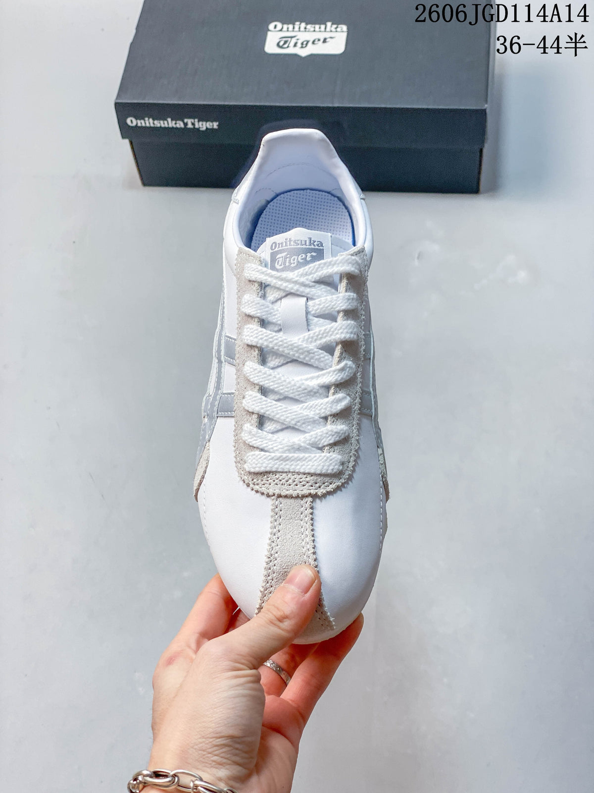 Onitsuka Tiger Runspark White and Silver Sneakers 1183B480-001