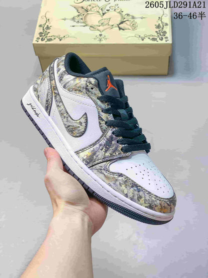 Jordan Air Jordan 1 Low Custom Graphic Sneakers